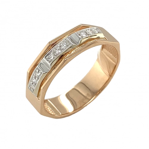 Кольцо (585) бриллиант обр